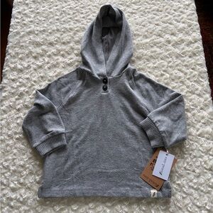 New Size 18 Months Gray Easy Peasy Hooded Sweater with Buttons